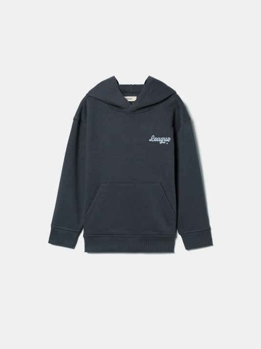 Sweatshirt com carapuço estampada Sweatshirt com carapuço estampada