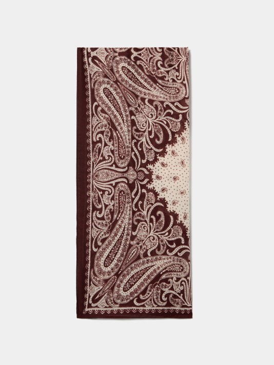 Lenço com estampado paisley Lenço com estampado paisley