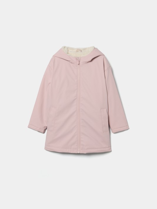 Parka com carapuço e pelo Parka com carapuço e pelo